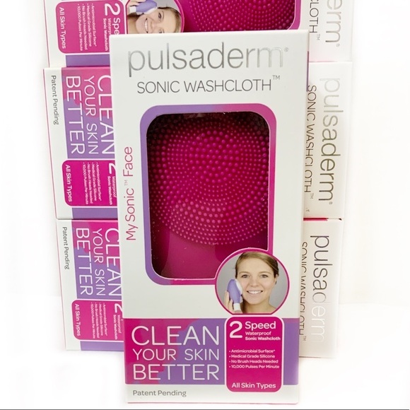 Pulsaderm Sonic Face Wash Cloth, Pink NEW Product - Picture 4 of 8